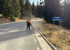 Consiliul Județean Cluj execută lucrări de întreținere pe drumul județean care leagă Barajul Drăgan de județul Bihor